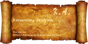 Kenessey Andrea névjegykártya